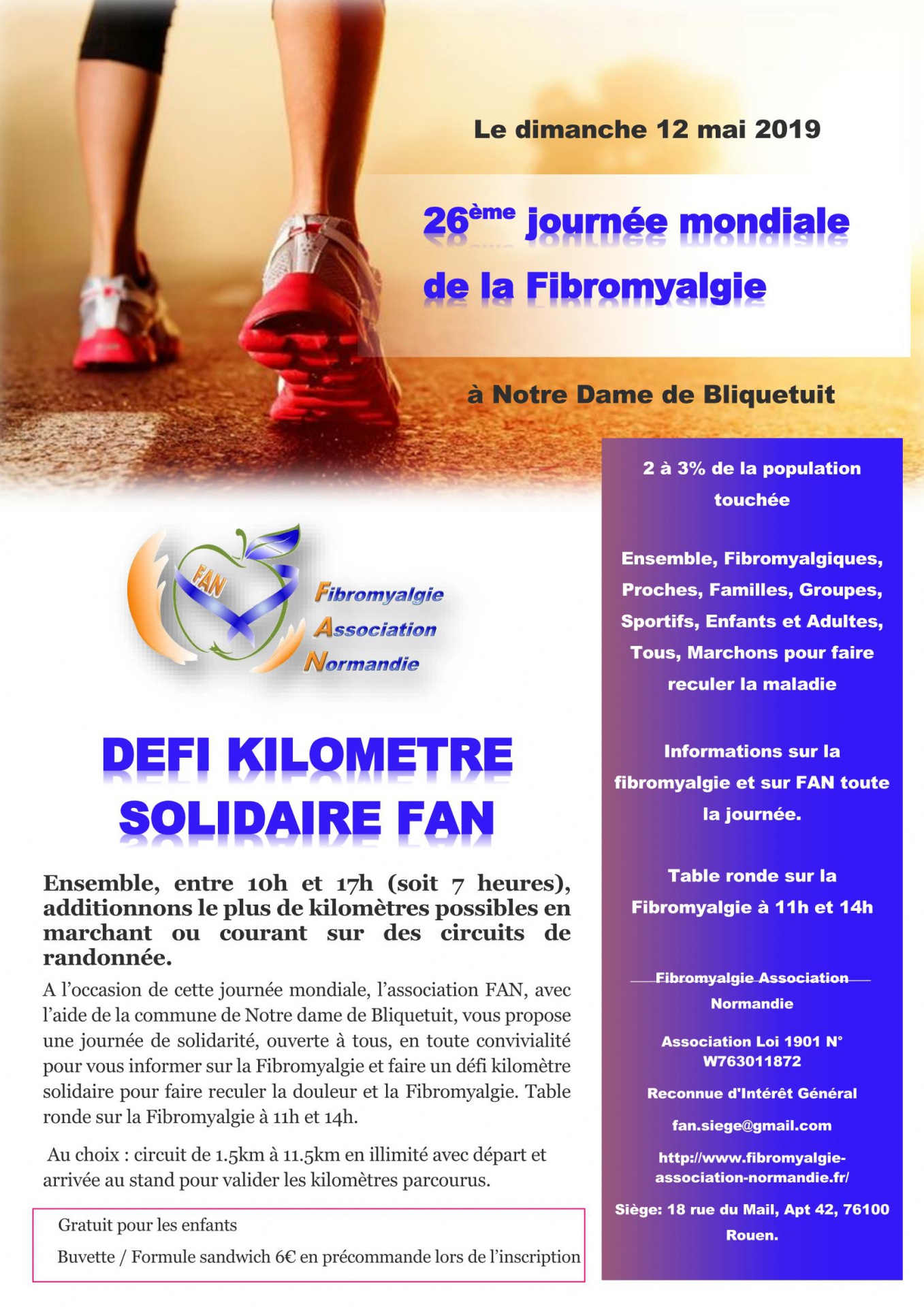 Affiche Défi Km 2019